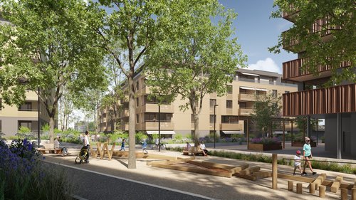 Architecture de CCHE pour le Quartier de la Suettaz à Nyon Suisse