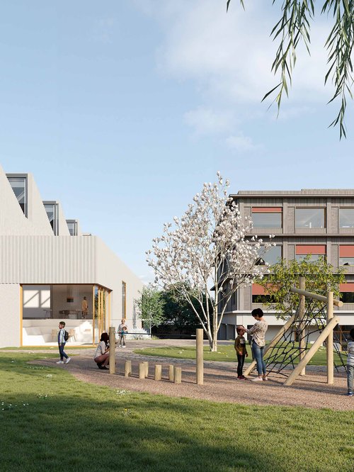 Actualité de CCHE pour le premier coup de pioche pour le nouveau collège à Bussigny