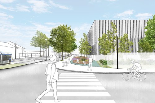 Architecture de CCHE pour la Coop Léman Centre Crissier Suisse