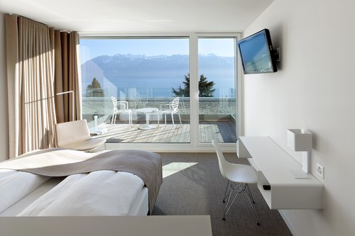 © Thomas Jantscher Architecture d'intérieur de CCHE de l'Hôtel Lavaux Suisse