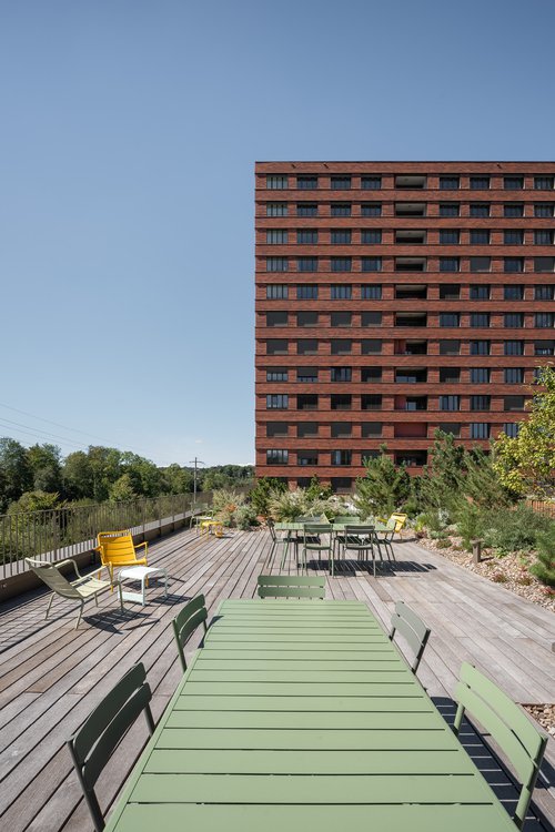 Urbanisme et Architecture de CCHE pour le quartier Ancienne Papeterie à Marly Suisse