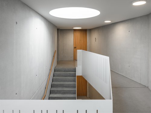 Architecture d'intérieur de CCHE du bâtiment de logements La Toula Suisse