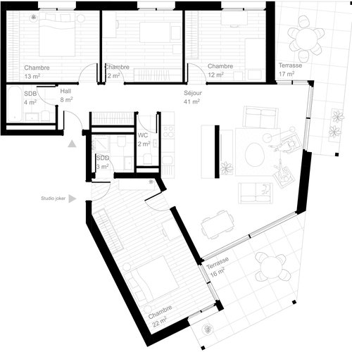 Architecture de CCHE pour Common Ground Moudon Suisse