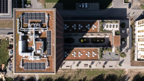 Urbanisme et Architecture de CCHE pour le quartier Ancienne Papeterie à Marly Suisse