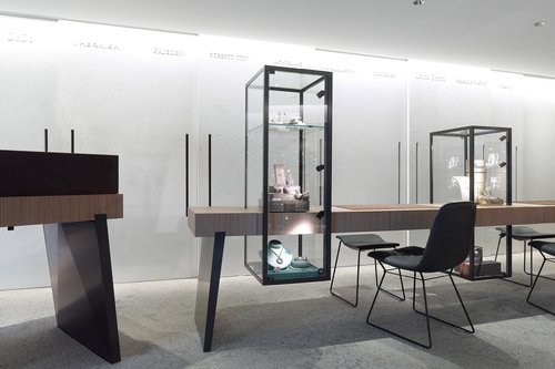 Architecture d'intérieur de CCHE de la Bijouterie Guillard Suisse