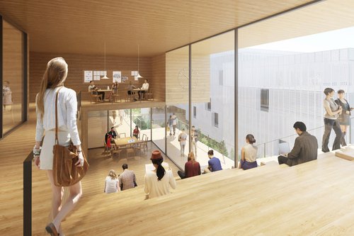 Architecture de CCHE pour La Résidence étudiante du Grand Morillon Suisse