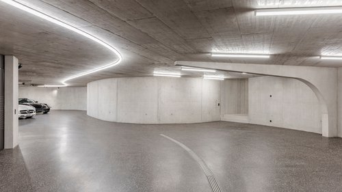Architecture de CCHE pour un parking souterrain privé pour voitures de collection Suisse