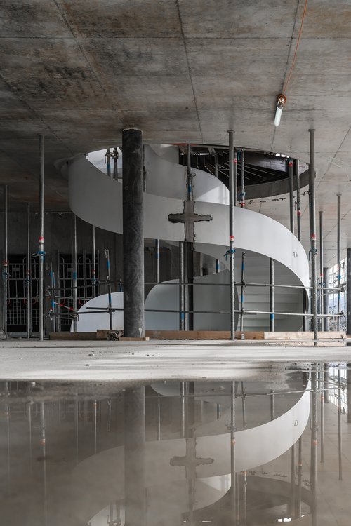 Architecture et réalisation de CCHE du bâtiment administratif The Hive 8  Suisse