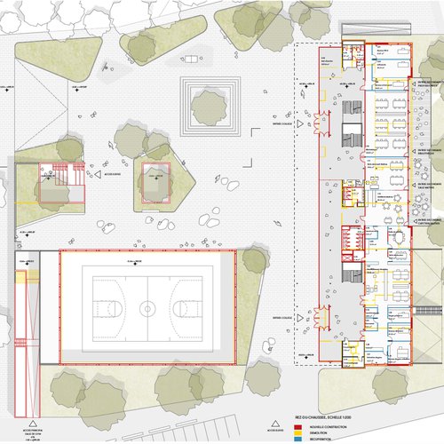 Architecture de CCHE du Collège les Dents du Midi Suisse