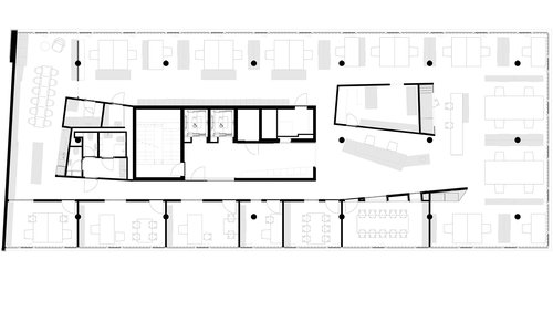 Architecture d'intérieur de CCHE pour le bureau de CCHE Nyon SA Suisse
