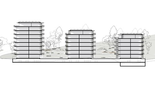 Architecture de CCHE pour Balcons de vignes à Belmont-sur-Lausanne Suisse