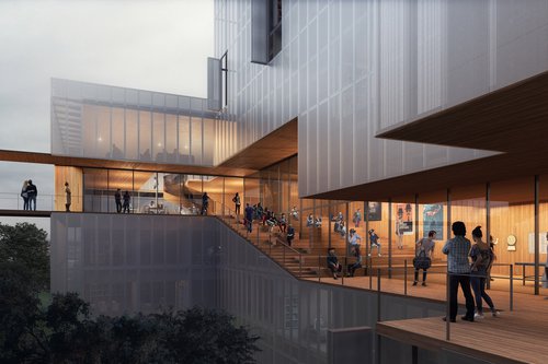 Architecture de CCHE pour La Résidence étudiante du Grand Morillon Suisse