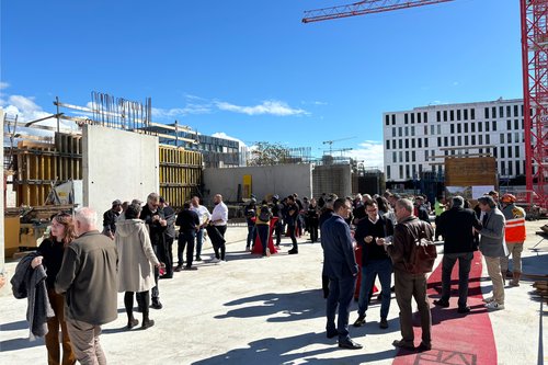 Actualité de CCHE Pose première pierre Q11 Suisse