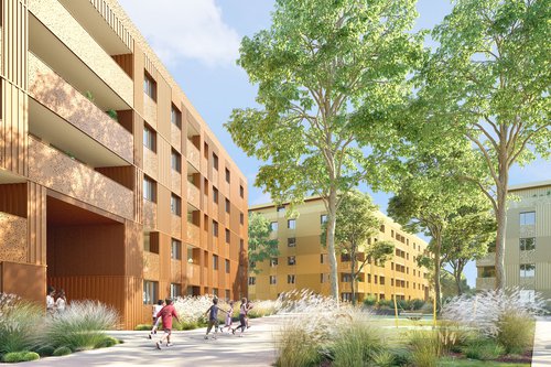 Architecture de CCHE pour des immeubles d'habitation La Suettaz Suisse