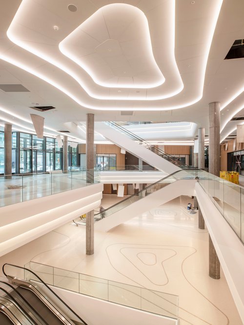 Architecture de CCHE pour le l'îlot A Les Atmoshères du Quartier de l'étang à Vernier Genève Suisse