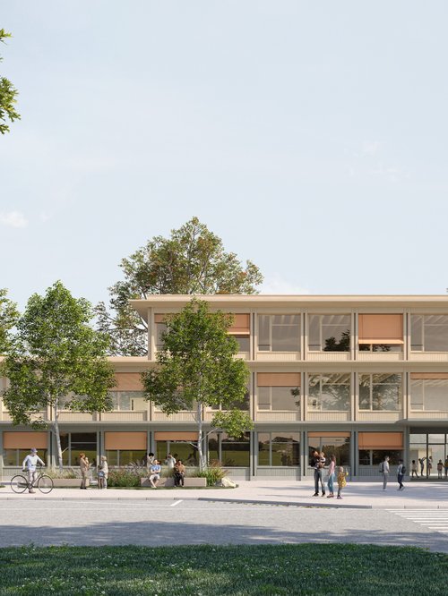 Architecture de CCHE pour le concours de l'école de Siviriez Suisse