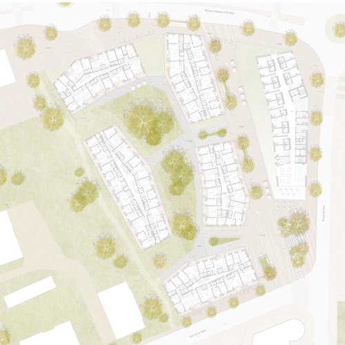 Urbanisme de CCHE du bâtiment de logements La Toula Suisse