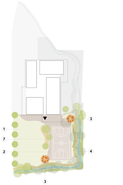 Architecture de CCHE pour le concours de l'école de Siviriez Suisse