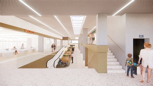 Concept transformation de CCHE pour le projet du centre commercial de la Tourelle Genève Suisse