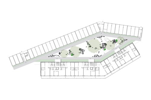 Architecture de CCHE des bâtiments Parallèle I et II Suisse