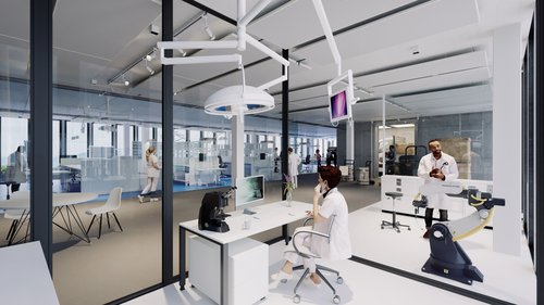 Architecture de CCHE pour Polyprime à Villars-Sainte-Croix Suisse