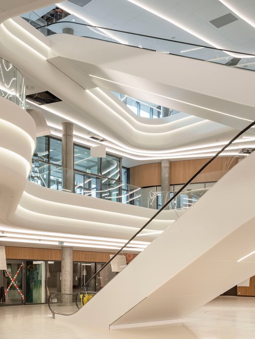 Architecture de CCHE pour le l'îlot A Les Atmoshères du Quartier de l'étang à Vernier Genève Suisse