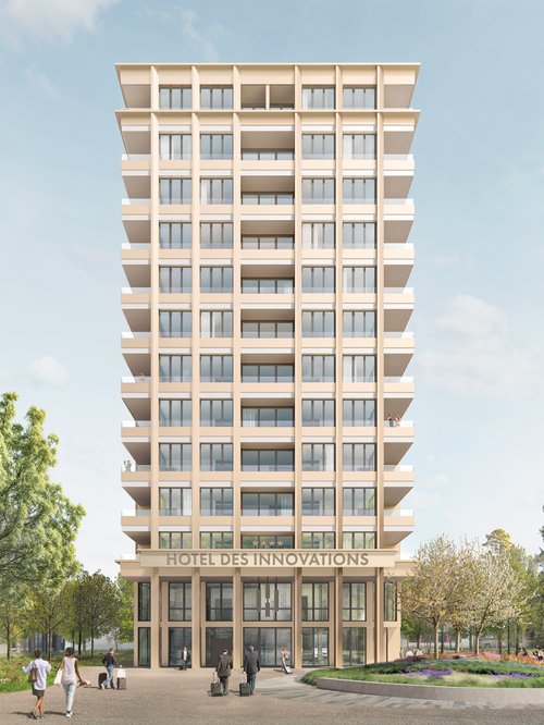 © Stratus Architecture de CCHE pour le Secteur F du quartier de l'Ancienne Papeterie à Marly Suisse