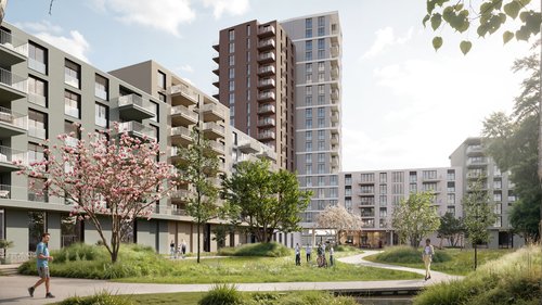 Architecture de CCHE pour le Concours Streuli Park Süd Zürich Suisse