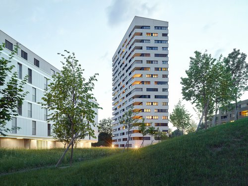 Architecture de CCHE pour les Balcons du Mont quartier Maillefer Suisse