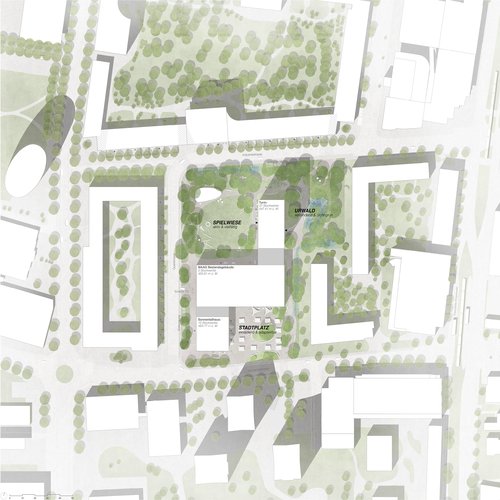 Urbanisme et architecture pour le concours Sonnentalstrasse 8