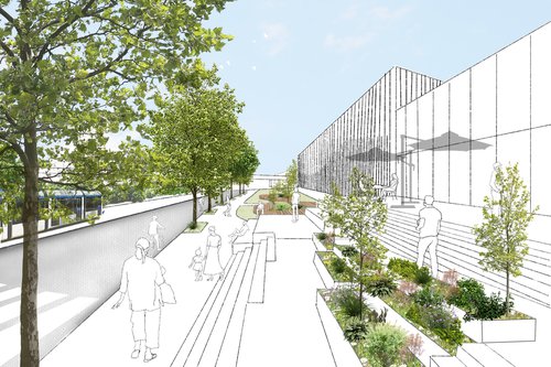 Architecture de CCHE pour la Coop Léman Centre Crissier Suisse