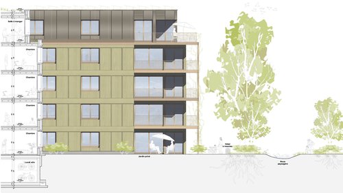 Architecture de CCHE pour Common Ground Moudon Suisse