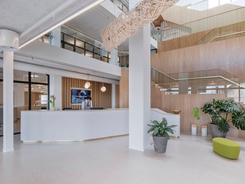 Architecture d'intérieur et transformation de CCHE pour le siège d'Incyte Biosciences International Suisse