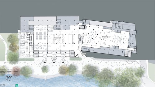 Architecture de CCHE pour le Centre de congrès 2m2c à Montreux Suisse