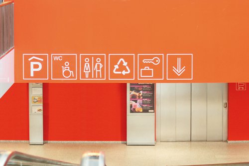 Signalétique de CCHE pour Migros (GE)