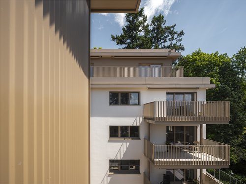 © Hiris Images Transformation de CCHE pour Boulevard de la Forêt 1 Pully Suisse