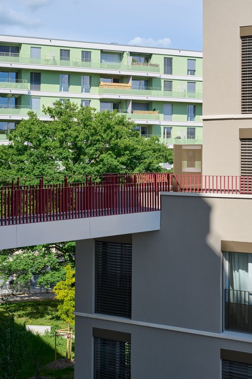 © Leo Fabrizio Architecture et Réalisation de CCHE pour le Quartier résidentiel à Bussigny Côté Gare Suisse