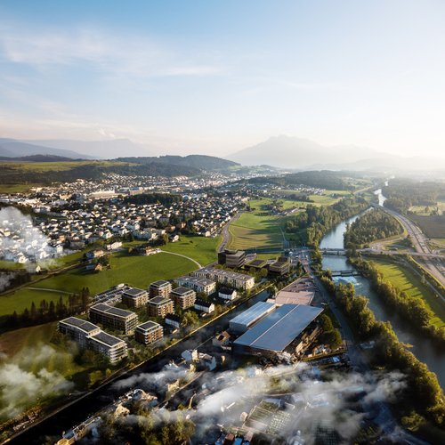 Architecture de CCHE pour Quartier résidentiel Reussperlen Suisse