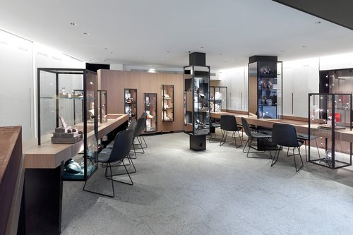 Architecture d'intérieur de CCHE de la Bijouterie Guillard Suisse