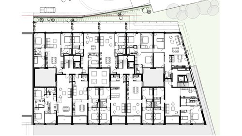 Architecture de CCHE pour les Terrasses de Rive à Nyon Suisse