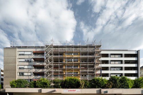 Transformation de CCHE pour le projet de rénovation et d'assainissement Sablons à Neuchâtel Suisse
