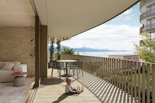 Architecture de CCHE pour Balcons de vignes à Belmont-sur-Lausanne Suisse