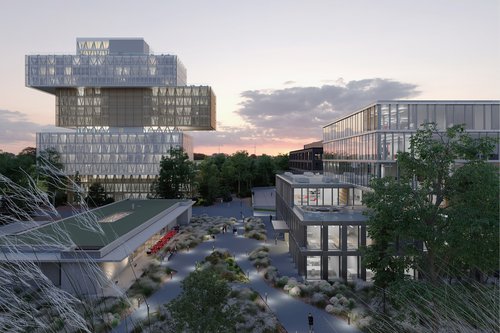 Reféxions de CCHE pour le campus The Hive à Meyrin Suisse