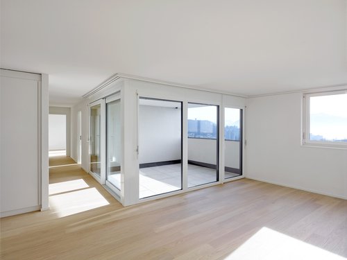 Architecture de CCHE pour les Balcons du Mont quartier Maillefer Suisse