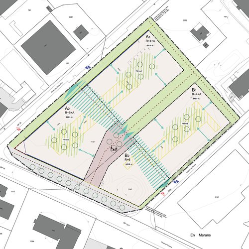 Urbanisme de CCHE pour la Quartier de la Suettaz Nyon Suisse