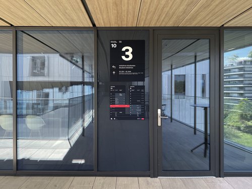 Signalétique de CCHE pour Résidence étudiante du GrandMorillon