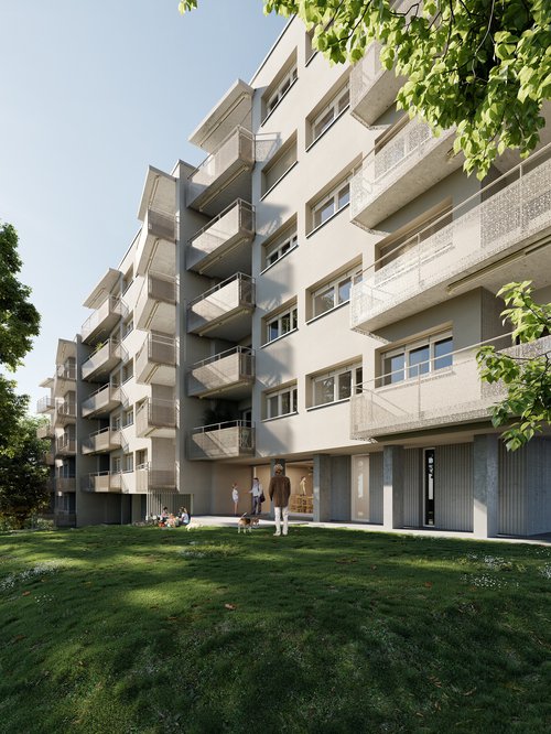 Transformation et réalisation de CCHE pour l'immeuble d'habitation de la route de Saint-Cergue 22 Nyon Suisse