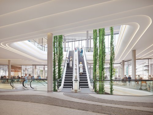 Architecture de CCHE pour le l'îlot A Les Atmoshères du Quartier de l'étang à Vernier Genève Suisse