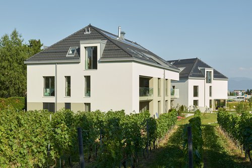 © Thomas Jantscher Architecture et réalisation du quartier Le Petit Vignoble à Vich Suisse