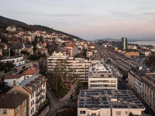 Transformation de CCHE pour le projet de rénovation et d'assainissement Sablons à Neuchâtel Suisse